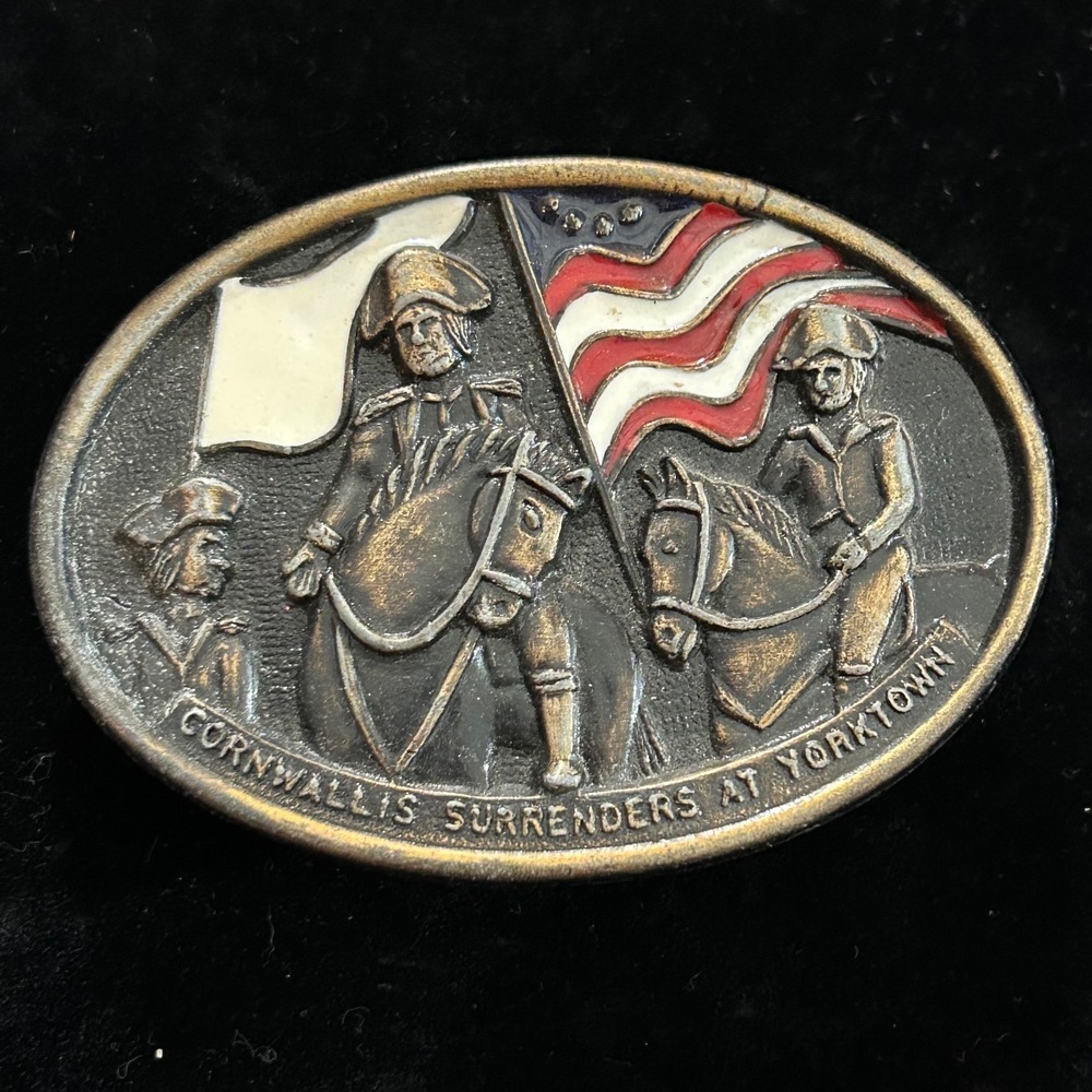Vintage Yorktown Belt Buckle – Cornwallis Surrenders. 1970's